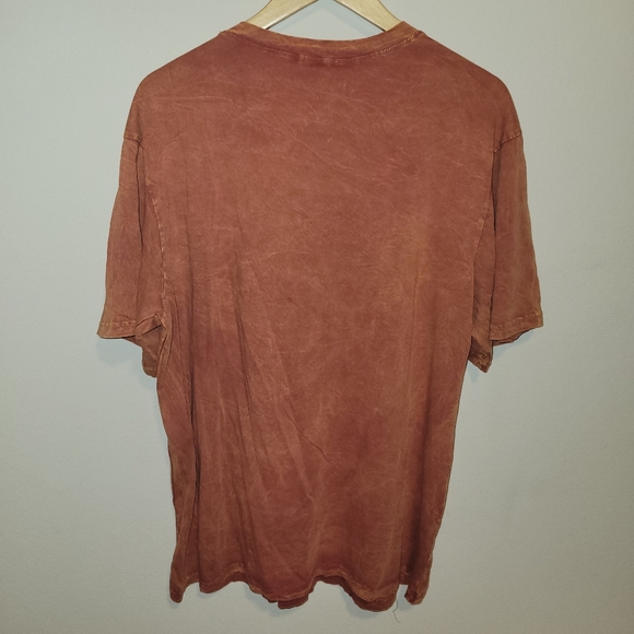 Fashion Nova rust orange washed T shirt butterfly graphic size large - Picture 5 of 5